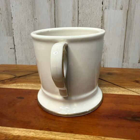Anthropologie Gold Monogram Mug Letter T Antique-Inspired - Picture 5 of 6
